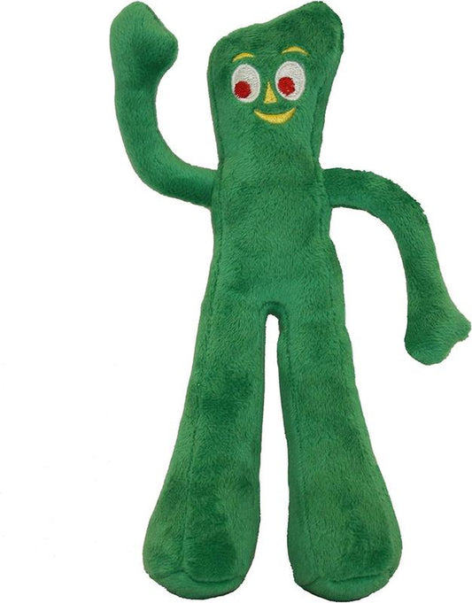 Gumby Plush Filled Dog Toy, Green, 9 Inch (Pack of 1)