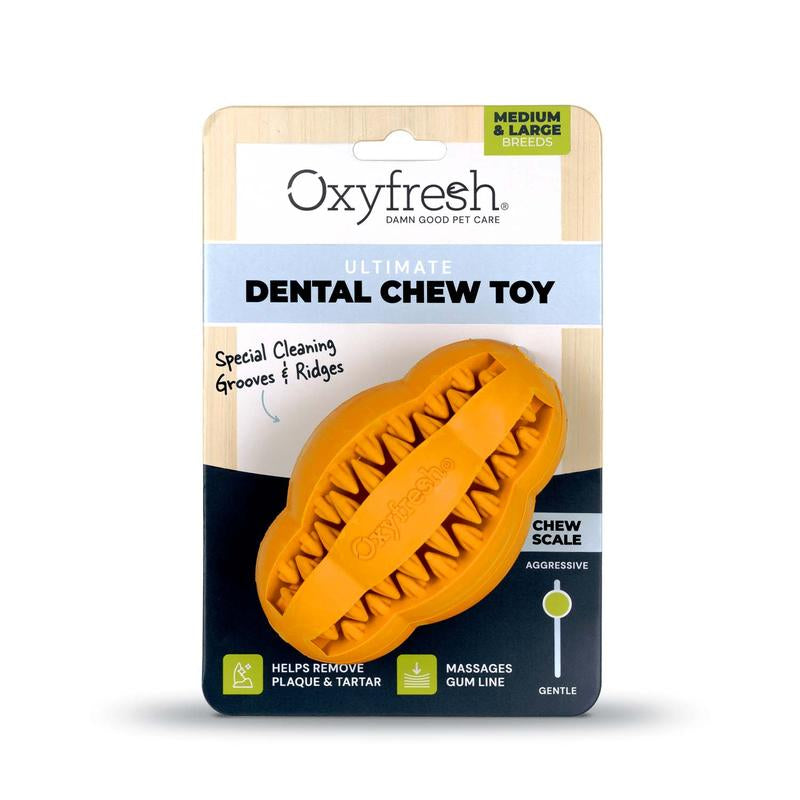 100% Natural Rubber Dog Dental Toy – Fun, Easy Way to Clean Dog Teeth