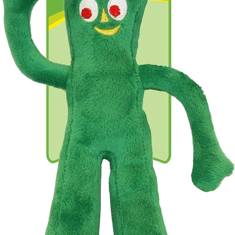 Gumby Plush Filled Dog Toy, Green, 9 Inch (Pack of 1)