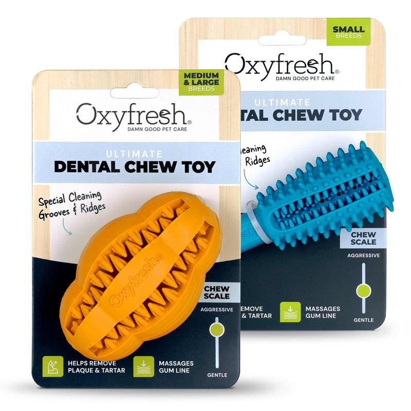 100% Natural Rubber Dog Dental Toy – Fun, Easy Way to Clean Dog Teeth